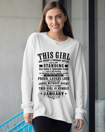 JANUARY SHIRT, THIS GIRL IS HUMBLE – FOR WOMAN – LUNA01 (SKU2606-135-01)