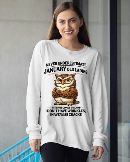 JANUARY SHIRT, With age comes wisdom - FMA LUNA01 (SKU2604-101-01)