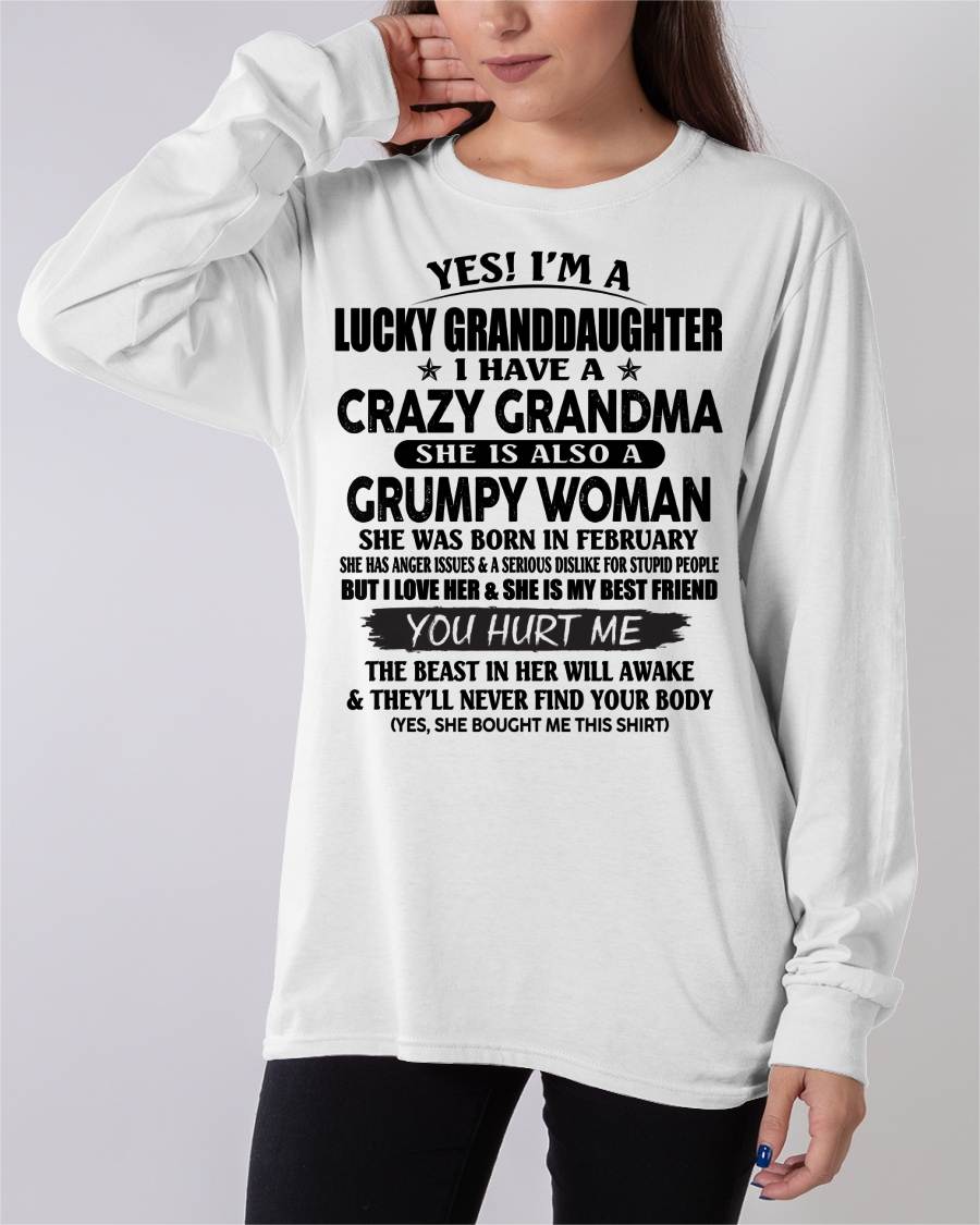 FEBRUARY - LUCKY GRANDDAUGHTER OF CRAZY GRANDMA - PERFECT GIFT FROM GRANDMA - LUNA02 (SKU12-146-02)
