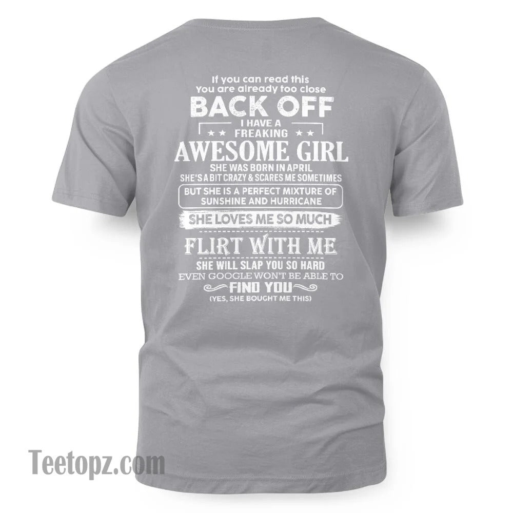 April – Awesome Girlfriend Born In April – Special gift for your Boyfriend – From Wife LUNA04 (SKU06-17-04)