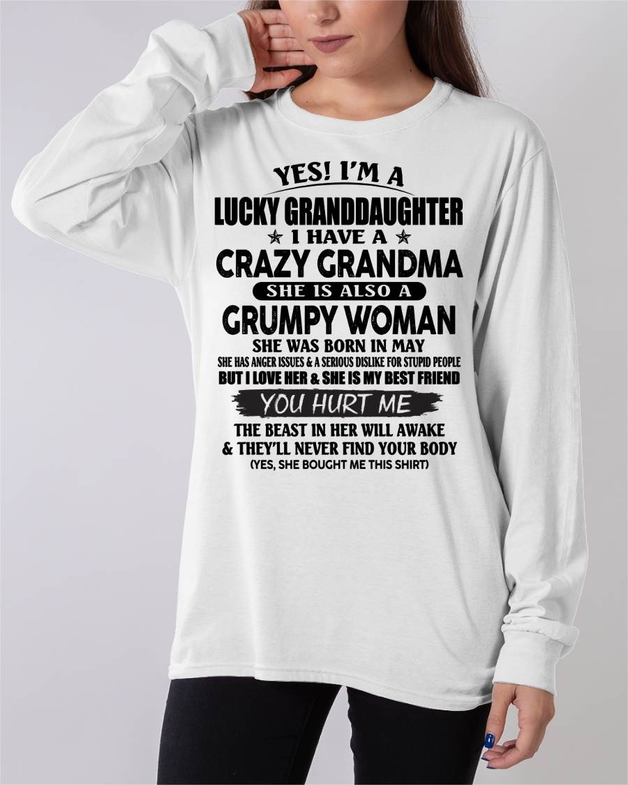 MAY - LUCKY GRANDDAUGHTER OF CRAZY GRANDMA - PERFECT GIFT FROM GRANDMA - LUNA05 (SKU12-146-05)