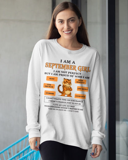 "I AM A SEPTEMBER GIRL" - Birthday Gift For September Girls - FMA LUNA09 (SKU26T-01-62-09)