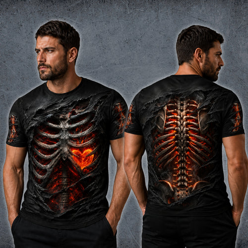 3D Skeleton T-Shirt - SHIRT FOR MEN - LUNA00 (SKU3D2608-234)