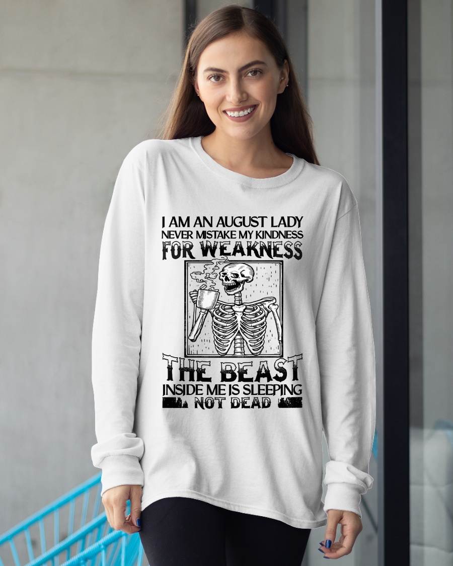 AUGUST SHIRT, THE BEAST INSIDE ME IS SLEEPING NOT DEAD - FMA LUNA08 (SKU2604-158-08)
