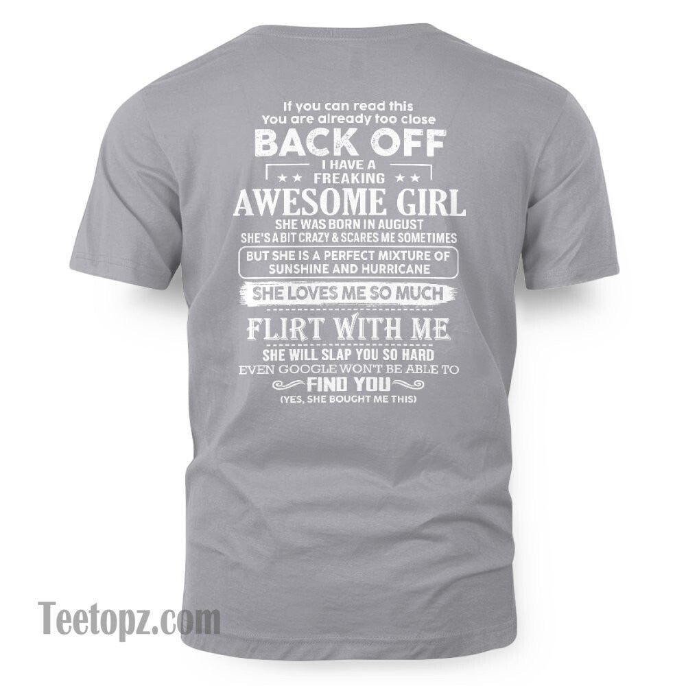 August – Awesome Girlfriend Born In August – Special gift for your Boyfriend – From Wife LUNA08 (SKU06-17-08)