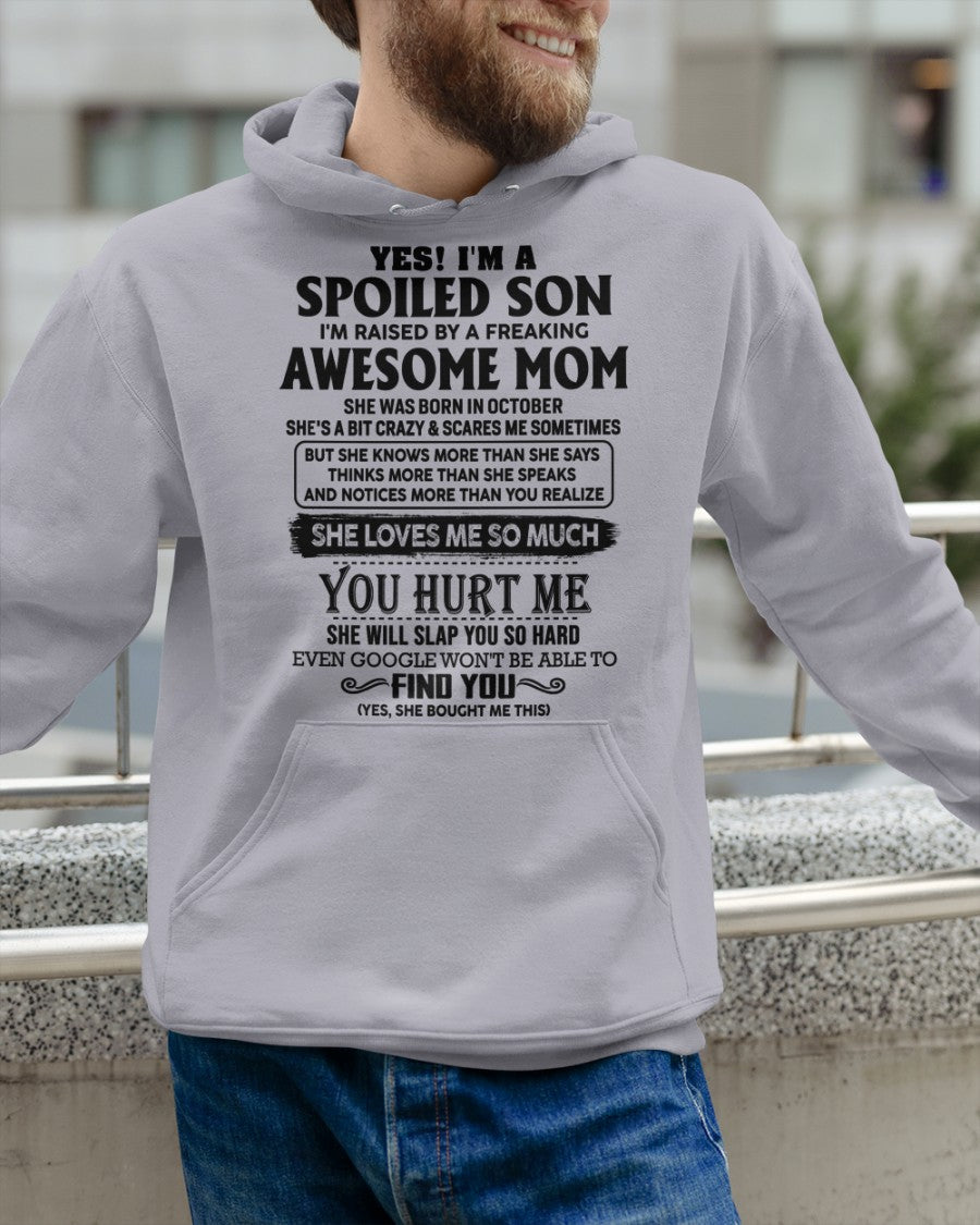 October - Awesome Mom - Perfect gift for son From Mom - LUNA10 (SKU-SPW-10)