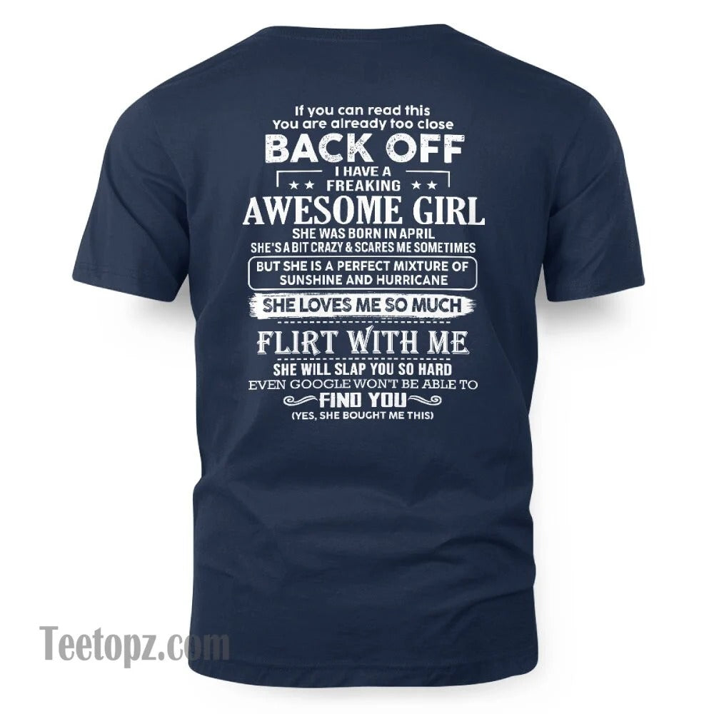 April – Awesome Girlfriend Born In April – Special gift for your Boyfriend – From Wife LUNA04 (SKU06-17-04)