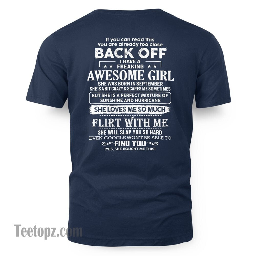 September – Awesome Girlfriend Born In September – Special gift for your Boyfriend – From Wife LUNA09 (SKU06-17-09)