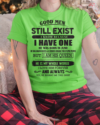June - Good Men Still Exist - Perfect Gift For Girlfriend, Wife From Husband - LUNA06 (SKU07-166-06)