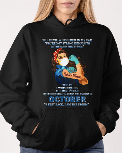 Never Underestimate A Woman Born In October – October Woman “I Am The Storm” - FMA / LUNA10 (SKU12-322-10)