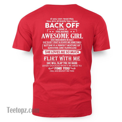 July – Awesome Girlfriend Born In July – Special gift for your Boyfriend – From Wife LUNA07 (SKU06-17-07)