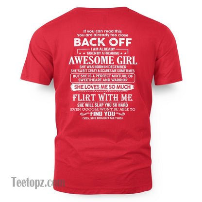 December – Awesome Girlfriend Born In December – Special gift for your Boyfriend – From Wife LUNA12 (SKU06-25-12)
