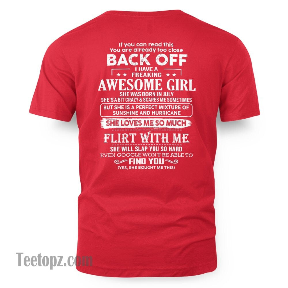 July – Awesome Girlfriend Born In July – Special gift for your Boyfriend – From Wife LUNA07 (SKU06-17-07)