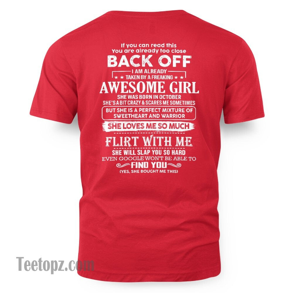 October – Awesome Girlfriend Born In October – Special gift for your Boyfriend – From Wife LUNA10 (SKU06-25-10)