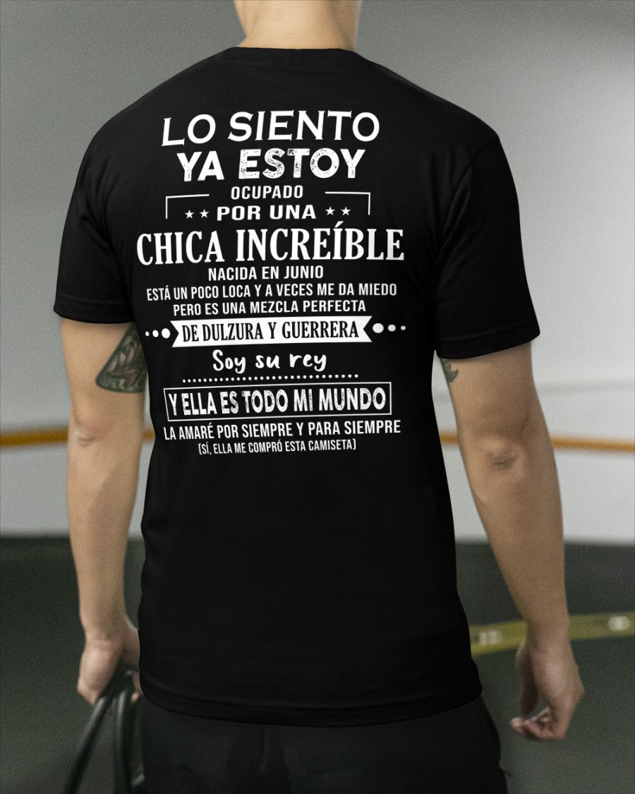 Lo siento chicas, ya estoy pillado - Mi novia está un poco loca y es adorable - Regalo especial para tu novio o esposo - (LUNA04-156-06) - SNOW06