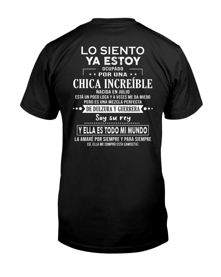 Lo siento chicas, ya estoy pillado - Mi novia está un poco loca y es adorable - Regalo especial para tu novio o esposo - (LUNA04-156-07) - SNOW07