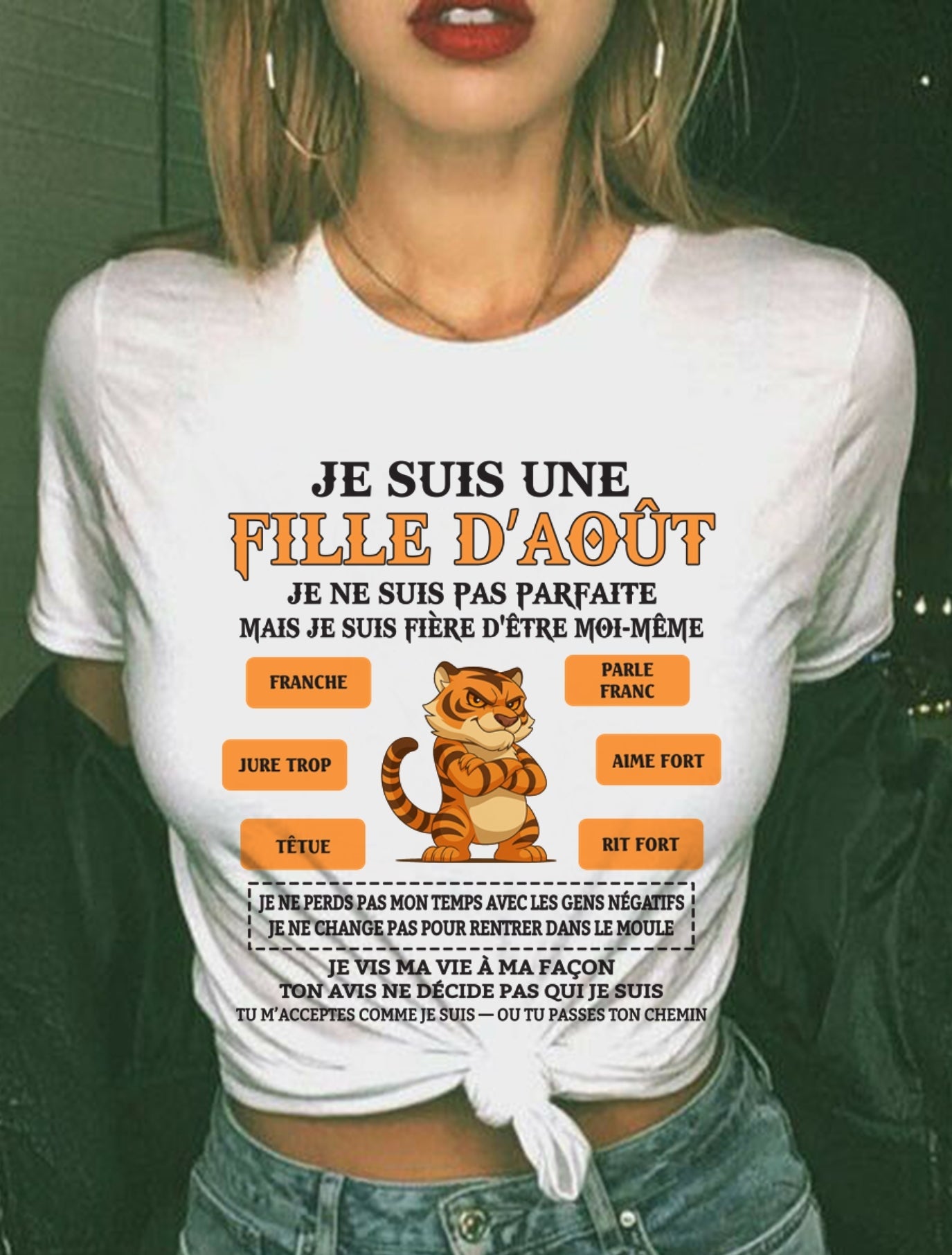 JE SUIS UNE FILLE D’AOÛT      - fma LUNA08 / fr08 (SKU26T-01240-08)