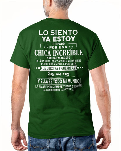 Lo siento chicas, ya estoy pillado - Mi novia está un poco loca y es adorable - Regalo especial para tu novio o esposo - (LUNA04-156-08) - SNOW08