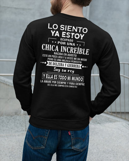 Lo siento chicas, ya estoy pillado - Mi novia está un poco loca y es adorable - Regalo especial para tu novio o esposo - (LUNA04-156-08) - SNOW08