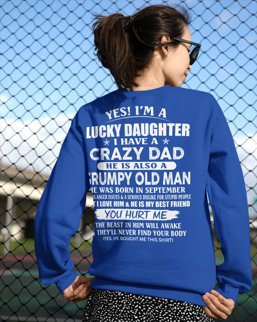 September - Awesome Grumpy Old Dad - Special gift for your daughter From Dad - LUNA09 (SKU10-50-09)