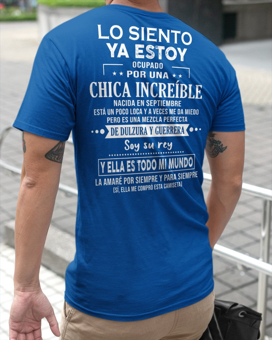 Lo siento chicas, ya estoy pillado - Mi novia está un poco loca y es adorable - Regalo especial para tu novio o esposo - (LUNA04-156-09) - SNOW09