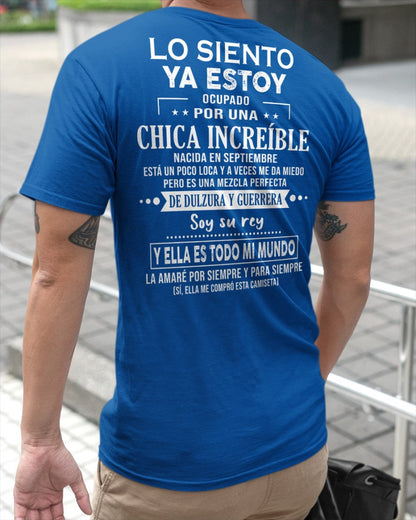 Lo siento chicas, ya estoy pillado - Mi novia está un poco loca y es adorable - Regalo especial para tu novio o esposo - (LUNA04-156-09) - SNOW09