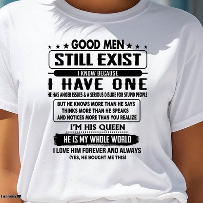 Good men Still Exist - gift for your girlfriend, wife from Husband - LUNA00 (SKU-GM-00)