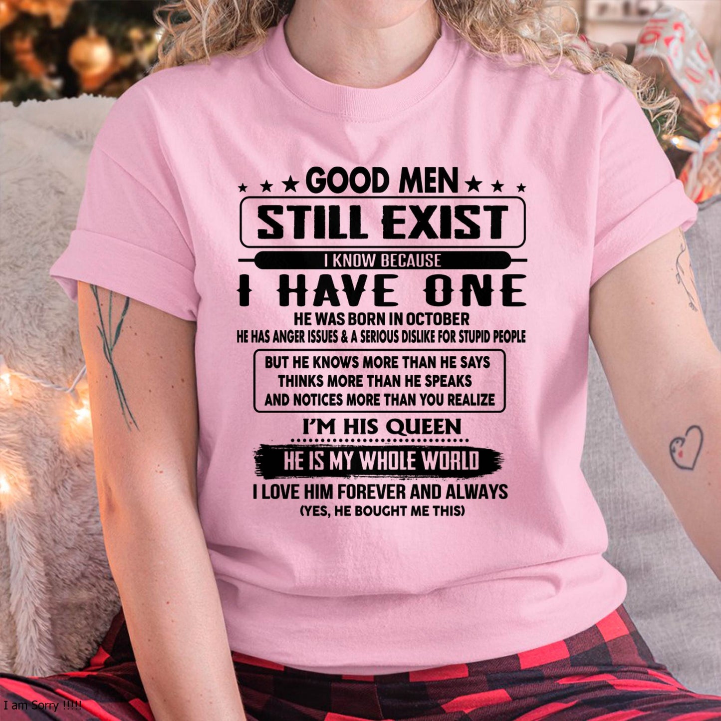 October - Good men Still Exist - gift for your girlfriend, wife from Husband - LUNA10 (SKU-GM-10)