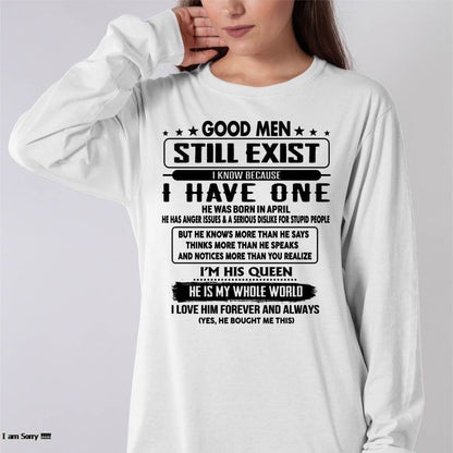 April - Good men Still Exist - gift for your girlfriend, wife from Husband - LUNA04 (SKU-GM-04)