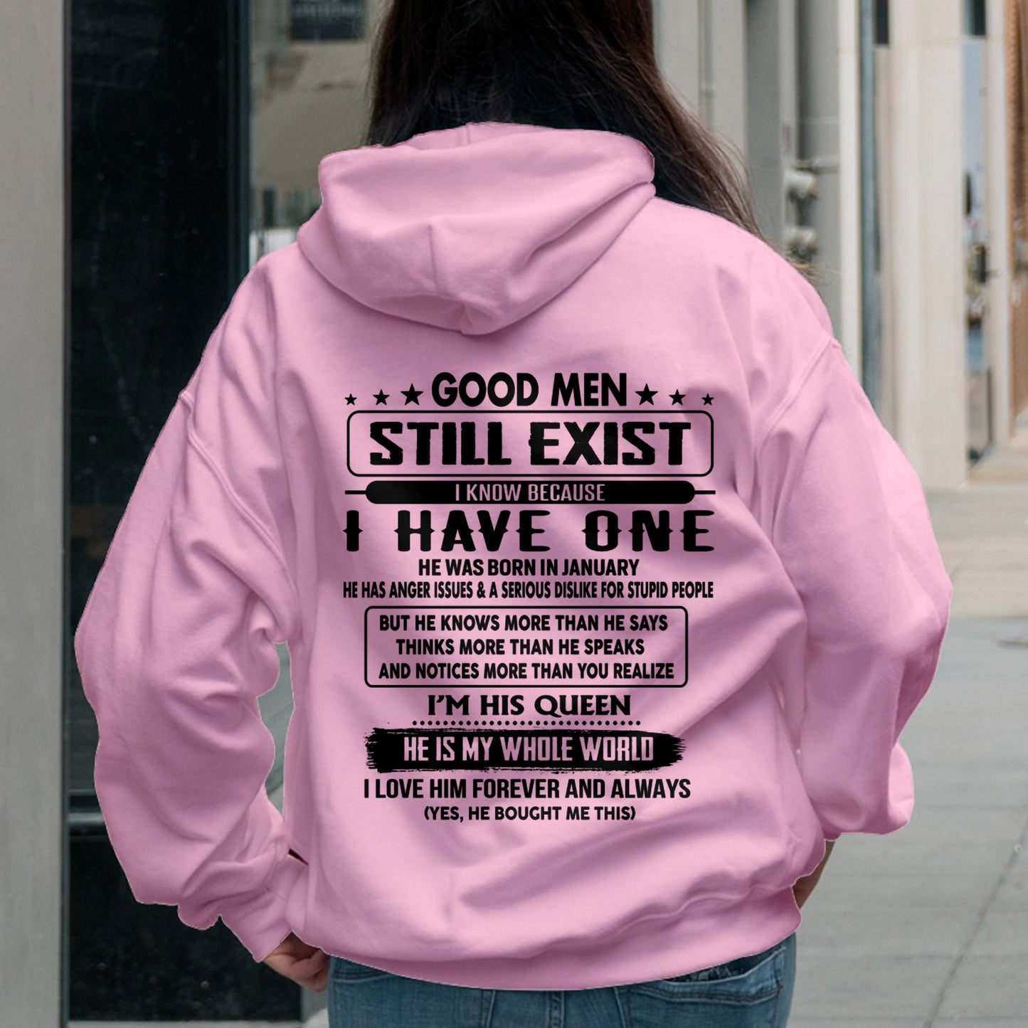 January - Good men Still Exist - gift for your girlfriend, wife from Husband - LUNA01 (SKU-GMSAU-01)