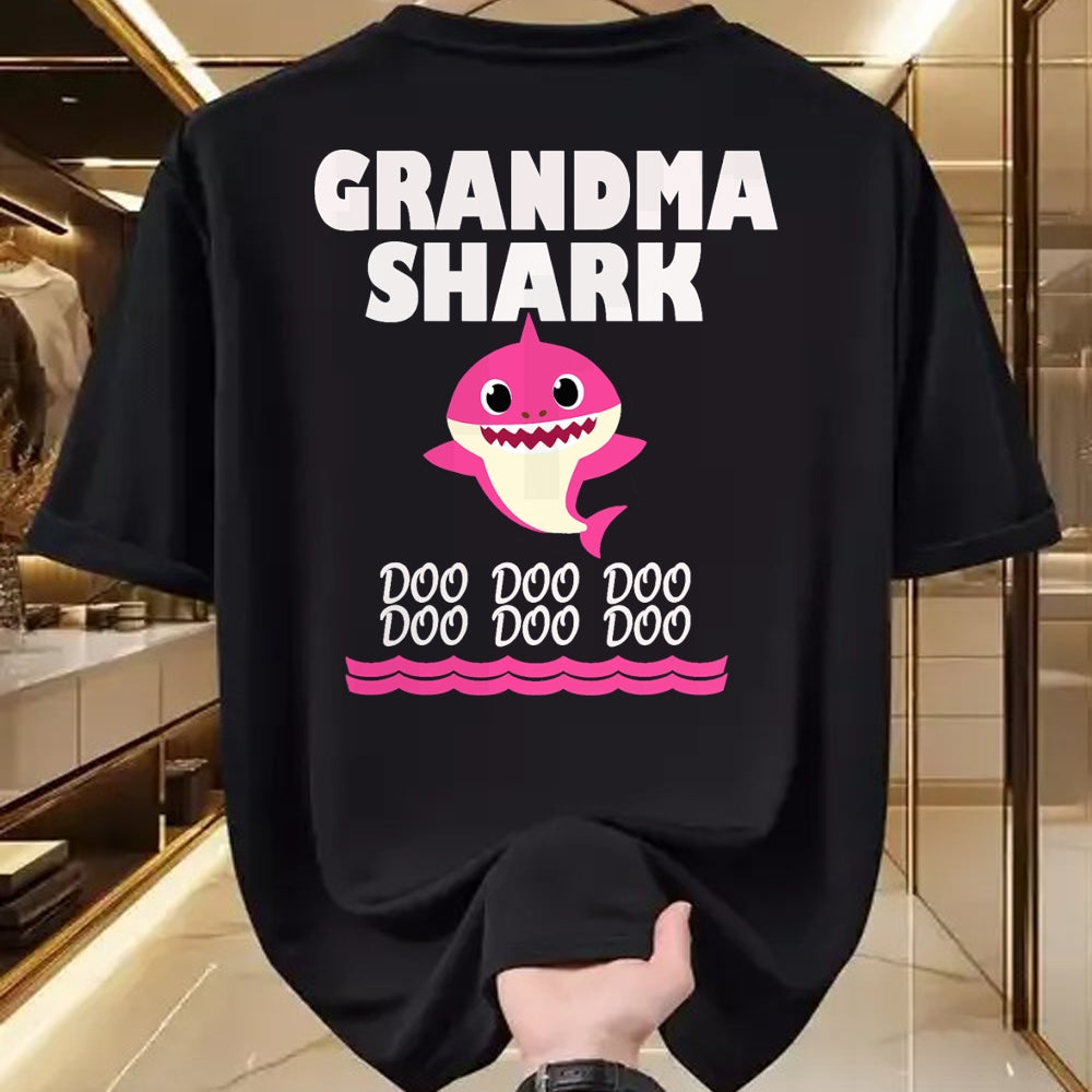 Best Grandma Shirt, Proud Grandma Unisex T-Shirt/Hoodie/Sweatshirt HLT00 - Funny Grandma shark t-shirt gift for grandma tee T-Shirt