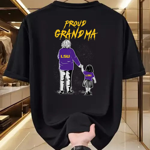 Best Grandma Shirt, Proud Grandma Unisex T-Shirt/Hoodie/Sweatshirt HLT00 - LSU Tigers Proud Grandma LSU Granddaughter T-Shirt
