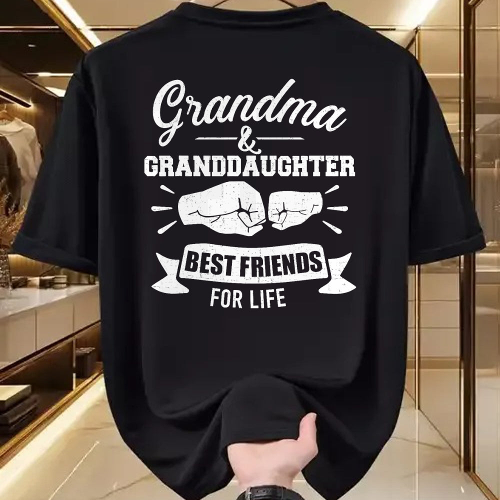 Best Grandma Shirt, Proud Grandma Unisex T-Shirt/Hoodie/Sweatshirt HLT00 - Grandma and granddaughter best friends for life T-Shirt