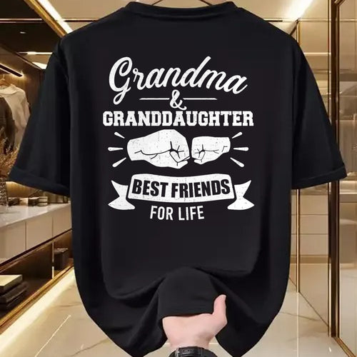 Best Grandma Shirt, Proud Grandma Unisex T-Shirt/Hoodie/Sweatshirt HLT00 - Grandma and granddaughter best friends for life T-Shirt