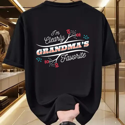 Best Grandma Shirt, Proud Grandma Unisex T-Shirt/Hoodie/Sweatshirt HLT00 - I'm Clearly Grandma's Favorite Granddaughter Grandma, T-Shirt (1)