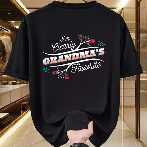 Best Grandma Shirt, Proud Grandma Unisex T-Shirt/Hoodie/Sweatshirt HLT00 - I'm Clearly Grandma's Favorite Granddaughter Grandma, T-Shirt (1)