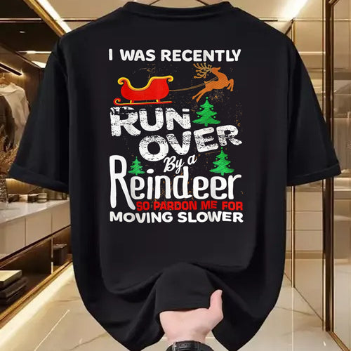 Best Grandma Shirt, Proud Grandma Unisex T-Shirt/Hoodie/Sweatshirt HLT00 - Grandma Got Run Over By A Reindeer Christmas So Pardon Me T-Shirt