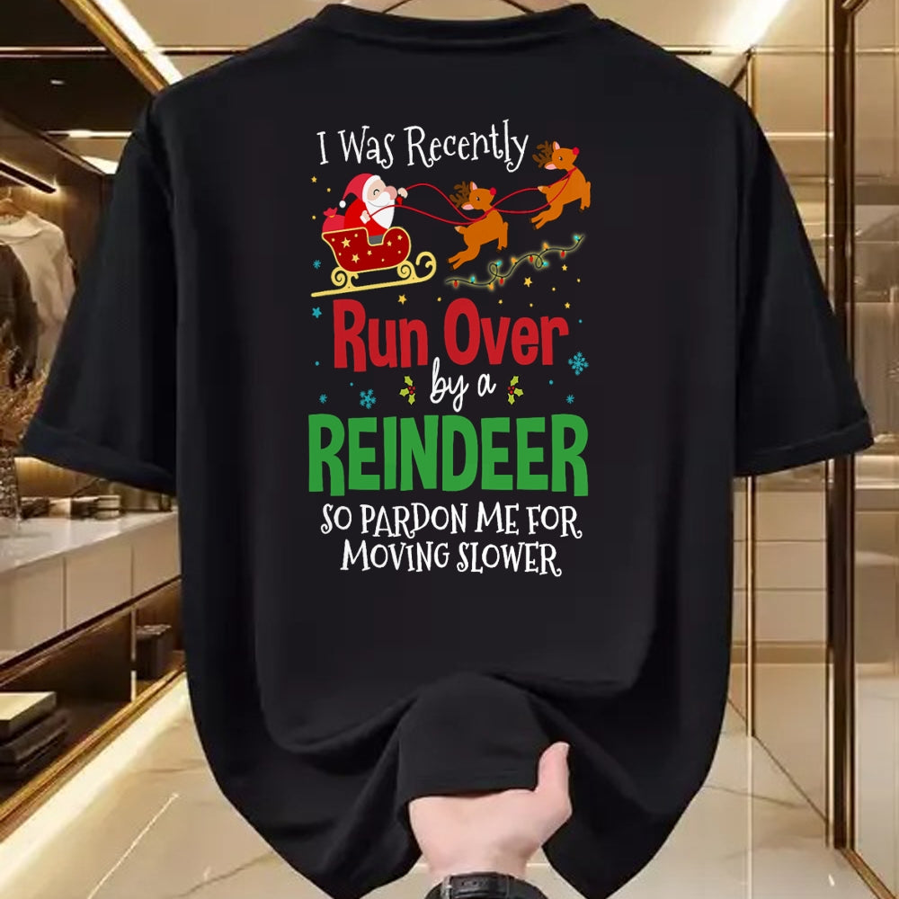 Best Grandma Shirt, Proud Grandma Unisex T-Shirt/Hoodie/Sweatshirt HLT00 - Grandma Got Run Over By A Reindeer Png T-Shirt