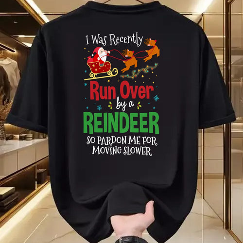 Best Grandma Shirt, Proud Grandma Unisex T-Shirt/Hoodie/Sweatshirt HLT00 - Grandma Got Run Over By A Reindeer Png T-Shirt