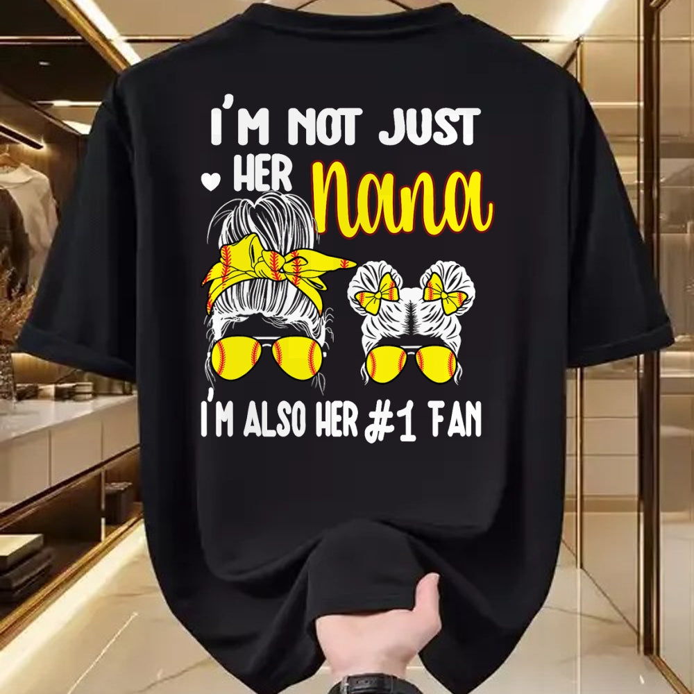 Best Grandma Shirt, Proud Grandma Unisex T-Shirt/Hoodie/Sweatshirt HLT00 - Softball Grandma Nana Granddaughter Softball Nana T-Shirt