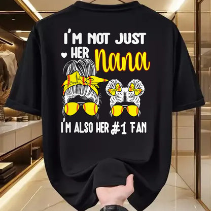 Best Grandma Shirt, Proud Grandma Unisex T-Shirt/Hoodie/Sweatshirt HLT00 - Softball Grandma Nana Granddaughter Softball Nana T-Shirt