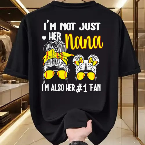 Best Grandma Shirt, Proud Grandma Unisex T-Shirt/Hoodie/Sweatshirt HLT00 - Softball Grandma Nana Granddaughter Softball Nana T-Shirt
