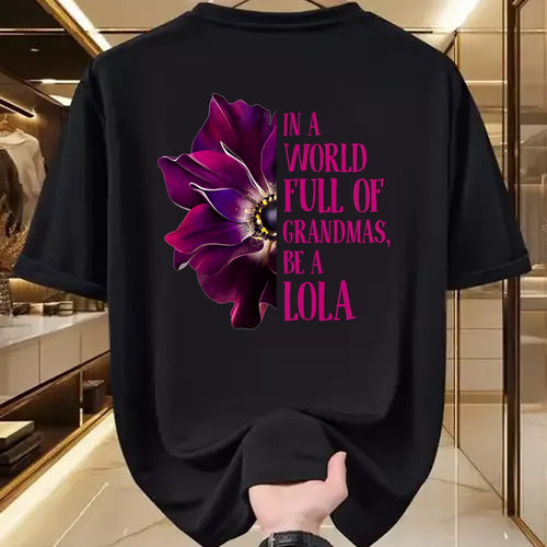 Best Grandma Shirt, Proud Grandma Unisex T-Shirt/Hoodie/Sweatshirt HLT00 - Anemone World Full Of Grandmas Be LOLA Grandmas Gifts T-Shirt