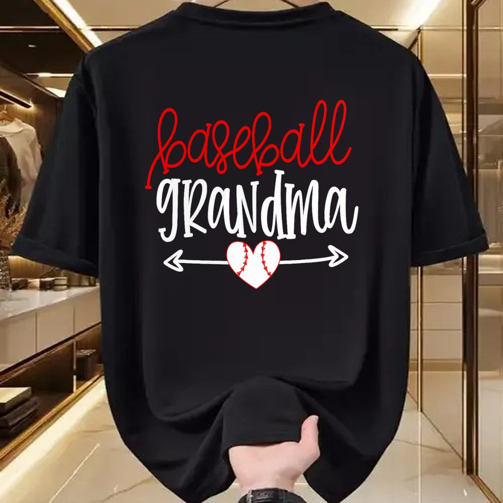 Best Grandma Shirt, Proud Grandma Unisex T-Shirt/Hoodie/Sweatshirt HLT00 - Baseball Grandma Shirt from Grandson Arrow Cute Heart Game T-Shirt