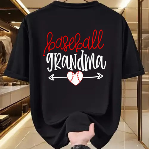 Best Grandma Shirt, Proud Grandma Unisex T-Shirt/Hoodie/Sweatshirt HLT00 - Baseball Grandma Shirt from Grandson Arrow Cute Heart Game T-Shirt