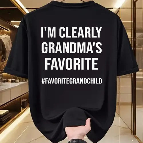Best Grandma Shirt, Proud Grandma Unisex T-Shirt/Hoodie/Sweatshirt HLT00 - I'm Clearly Grandma's Favorite Funny Granddaughter Grandson T-Shirt