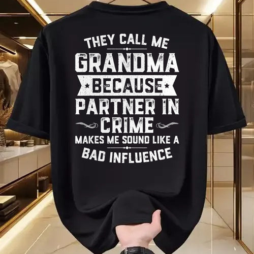 Best Grandma Shirt, Proud Grandma Unisex T-Shirt/Hoodie/Sweatshirt HLT00 - Grandma Gifts They Call Me Grandma Because Partner In Crime T-Shirt