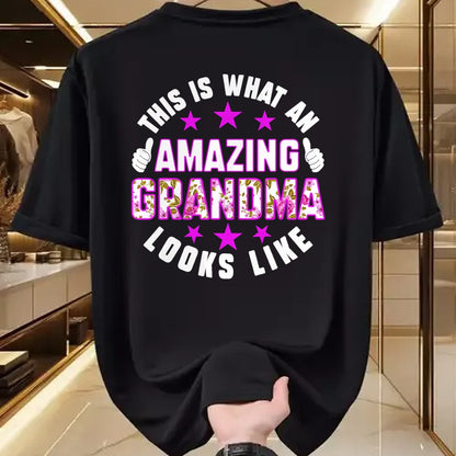 Best Grandma Shirt, Proud Grandma Unisex T-Shirt/Hoodie/Sweatshirt HLT00 - This Is What An Amazing Grandma Looks Like Shirt Mothers Day T-Shirt