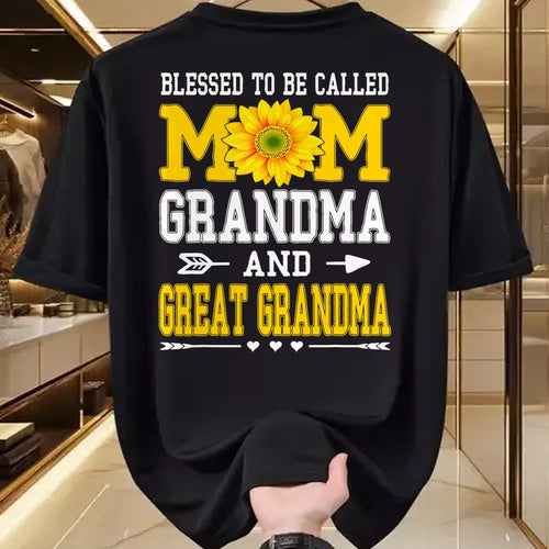 Best Grandma Shirt, Proud Grandma Unisex T-Shirt/Hoodie/Sweatshirt HLT00 - Blessed To Be Called Mom Grandma Great Grandma Mother's Day T-Shirt