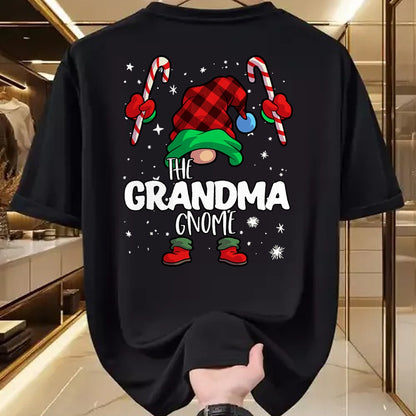 Best Grandma Shirt, Proud Grandma Unisex T-Shirt/Hoodie/Sweatshirt HLT00 - Grandma Gnome Red Buffalo Plaid Matching Family Christmas T-Shirt